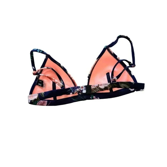Triangl Women's Blue Floral Print Swimwear Bikini Set Size Small - Picture 3 of 5